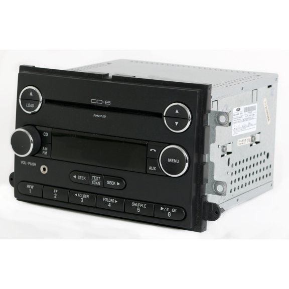 Pre-Owned 08-09 Ford Fusion Mercury Milan AM FM Radio 6 Disc CD w Aux Input 8E5T-18C815-DB