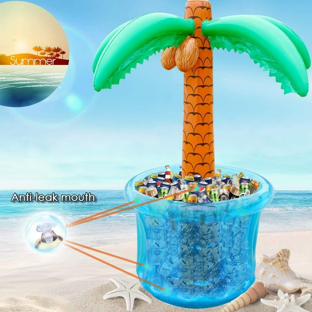 Parentswell Palm Tree Cooler and 2 Pack Pool Float Water Hammocks