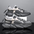 thumbnail image 3 of Men's Height-Increasing Sneakers - Upper & Sole, Breathable Low-Top Lace-Up Shoes Suitable for Sports, Running, Casual Wear - - Elevator for Dad Shoes, Cushioning & Height, 3 of 5