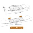 thumbnail image 2 of ELAYARD Shower Bath Tray Bath Basin Rack Adjustable for Families 1Pack, 2 of 8