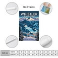 thumbnail image 2 of Vintage Whistler Cityscape Retro Canadian Tourism with Mountain Views & Outdoor Adventures Print Poster, 2 of 8