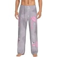 thumbnail image 2 of Kdxio Pink Flamingo Print Men's Sleep Pajama Pant Lounge Pants with Pockets, 2 of 8