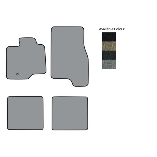 20032006 Ford Expedition Floor Mat 4pc (P618 P618R) 801 Black Cutpile