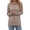 Coffee, variant on Mock Cowl Neck Long Sleeve Shirts for Women Casual Relaxed Loose Fit Pullover Shirt