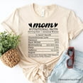 thumbnail image 6 of Mom Nutritional Facts Funny T-Shirt, White and Natural Mom Life Tee for Exhausted and Caffeinated Mothers, 6 of 8
