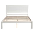 thumbnail image 4 of Harper & Bright Designs Full Platform Bed Frame with Headboard, Wooden Full Size Bed Frame with Wood Slats Support for Boys Girls Adults, White, 4 of 8