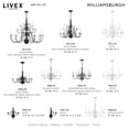 thumbnail image 4 of Livex Lighting Williamsburgh Chandelier in White, 4 of 15