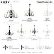 Livex Lighting Williamsburgh Chandelier in White