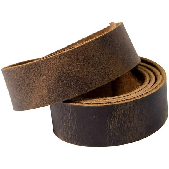 Leather Strong Strap 1"x60" : 1 in. Wide, Cord Braiding String, Medium Weight 1.8mm Thick 60 in. Long for Crafts/Tooling/Workshop : All Natural Grain Leather :Color Bourbon Brown