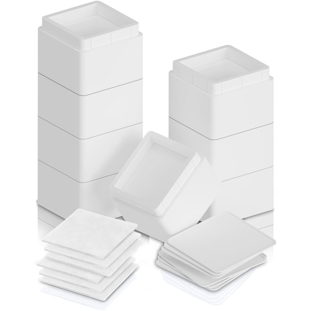 Levantadores de cama Utopia Bedding, paquete de 8 unidades, 7,6 cm, ajustables de 3 y 6 pulgadas