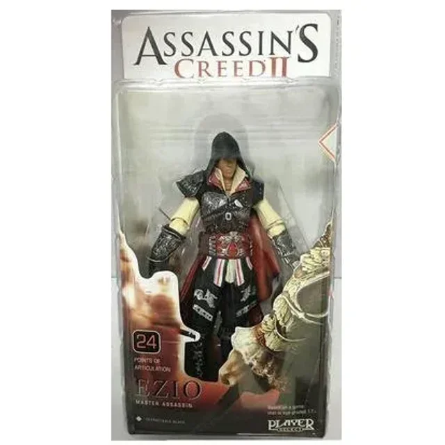 Figura de acción de Assassin'S Creed III Ezio Figuras Juguetes Neca Juego Figura Anime Figura Pvc Colección Modelo Muñeca Para Niños Regalo