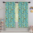 thumbnail image 5 of Blackout Kids Curtains,Excavator and Hard Hat Blue Pattern Children's Insulated Curtains Set Of 2,Bedroom Essentials,Toddler Room Decor 42"x63", 5 of 5