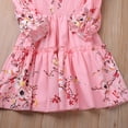 thumbnail image 5 of Mikilon Long Sleeve Fall Dress for Girls Size 6 Months-4 Years Comfortable Fashion Floral Princess Dress Stylish Round Neck Peplum Dress Casual Sweet Playful Clothes, 5 of 8
