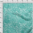 thumbnail image 3 of oneOone Tissu Polyester Spandex Bleu Turquoise Tissu de Robe en Moire Tissu Imprimé au Mètre 56 Pouces de Large, 3 of 4