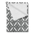 thumbnail image 2 of Celtic Soft Flannel Fleece Blanket, Intricate Celtic Style Pattern as Braided Grid Latticework on White Background, Cozy Plush for Indoor and Outdoor Use, 50" x 60", Black and White, by Ambesonne, 2 of 5