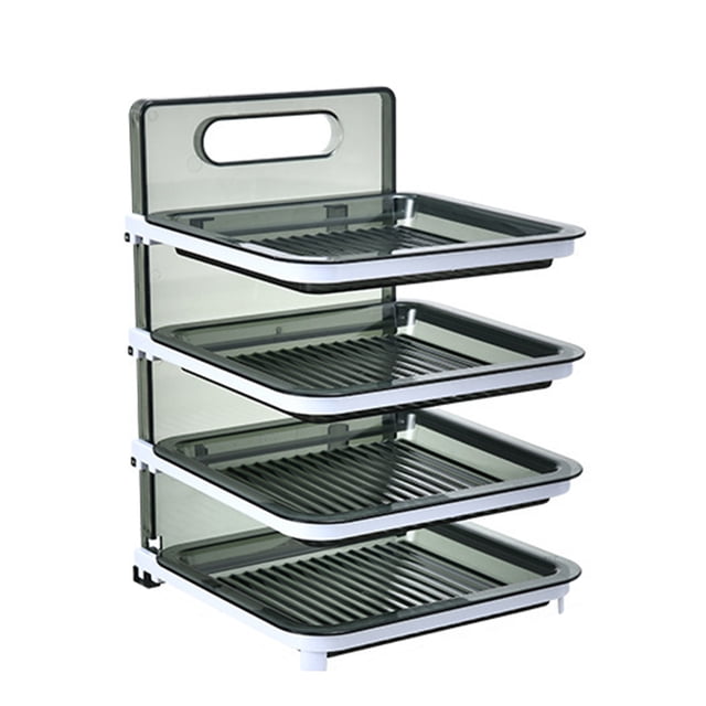 Bandeja De Clasificación De Alimentos Multicapa, Almacenamiento Apilable De Guarnición Plegable De 4 Capas Para Cocina