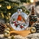 thumbnail image 5 of Herunwer Winter Birds Christmas Glass Bauble Collection, Nature’s Birds Crystal Glass Ornament, Cute Hummingbird Christmas Tree Ornaments, 5 of 6