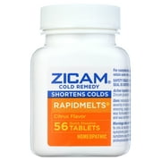 Zicam Cold Remedy Shortens Colds Rapidmelts Citrus Flavor 56 Dissolve Tablets