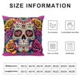 thumbnail image 5 of JEUXUS Skull and Roses High-Quality Short Plush Pillowcase White, 5 of 5