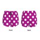 thumbnail image 3 of Balery Purlpe And White Polka Dot Pantalones cortos deportivos para mujer con forro y dos bolsillos, elásticos, para entrenamiento, gimnasio, yoga-XX-Large, 3 of 7
