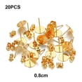 thumbnail image 2 of Earring Stud Base Multi Stainless Steel Accessories Wear Jewelry Making Personality Ear Pins Setting Decorations Wear DIY Jewelry Making Tool Gold 8mm, 2 of 7