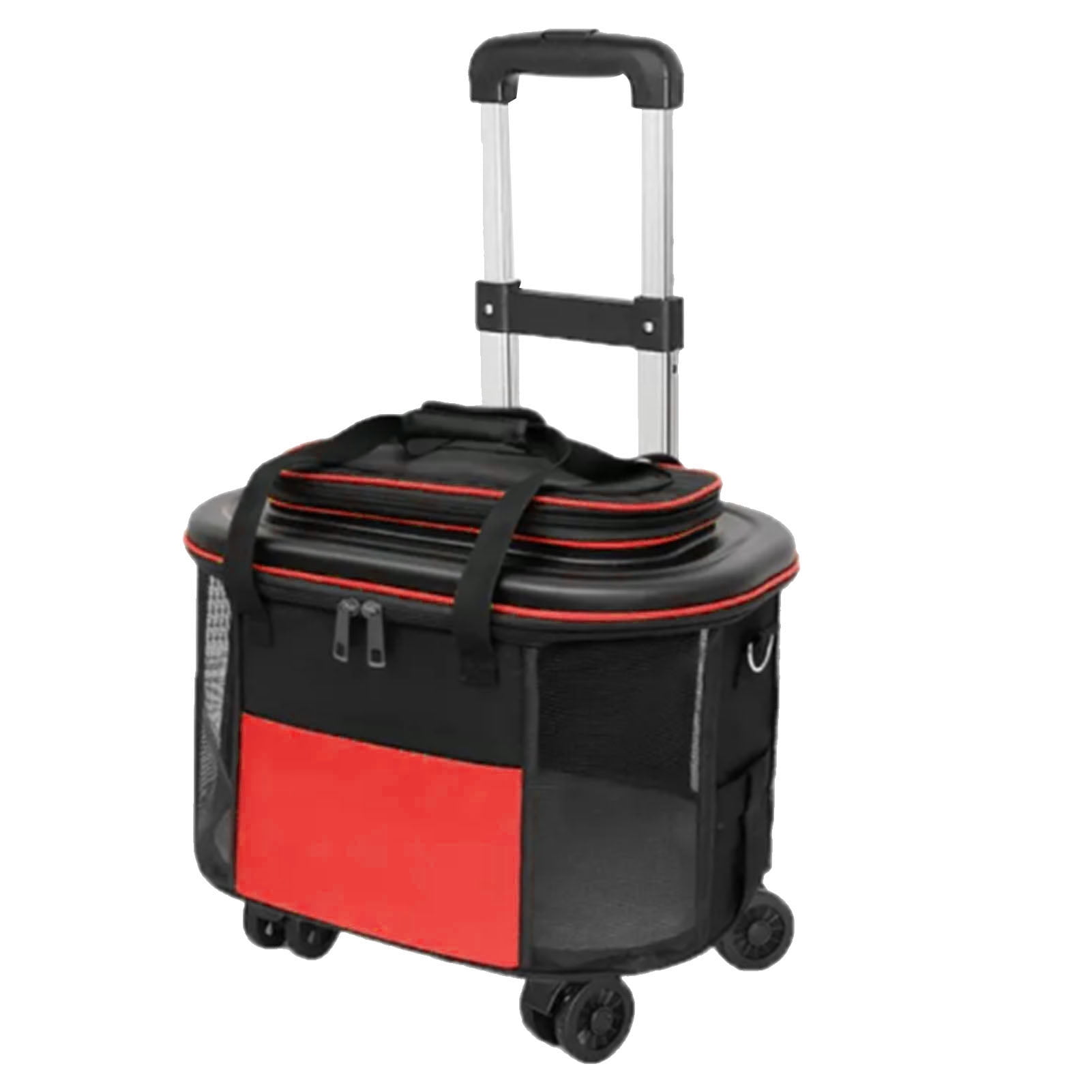 Chariot pliable Portable pour animaux de compagnie, pour chat et chien, à quatre roues, pour sortie d'animaux, livraison à une seule main avec toit ouvrant, DTC-804  15