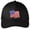 Black, variant on Adult Patriotic Waving US Flag Patch Americana USA Flag Twill Hat Cap - Red