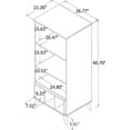 thumbnail image 2 of Manhattan Comfort Hampton 6-Shelf Wood Display Cabinet in Off White, 2 of 5