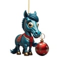 thumbnail image 3 of Navideña 2D Caballo Pisando Regalo Acrílico 8 Cm (A), 3 of 4