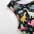 thumbnail image 1 of Vestido sin mangas con estampado de dinosaurio para niña bebé Vestidos de verano para niñas O-cuello, 1 of 7