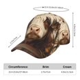 thumbnail image 2 of Balery Butterfly Cow Barrel Gorra de béisbol de tamaño ajustable para correr, entrenar y actividades al aire libre. Gorra de papá para todas las estaciones., 2 of 6