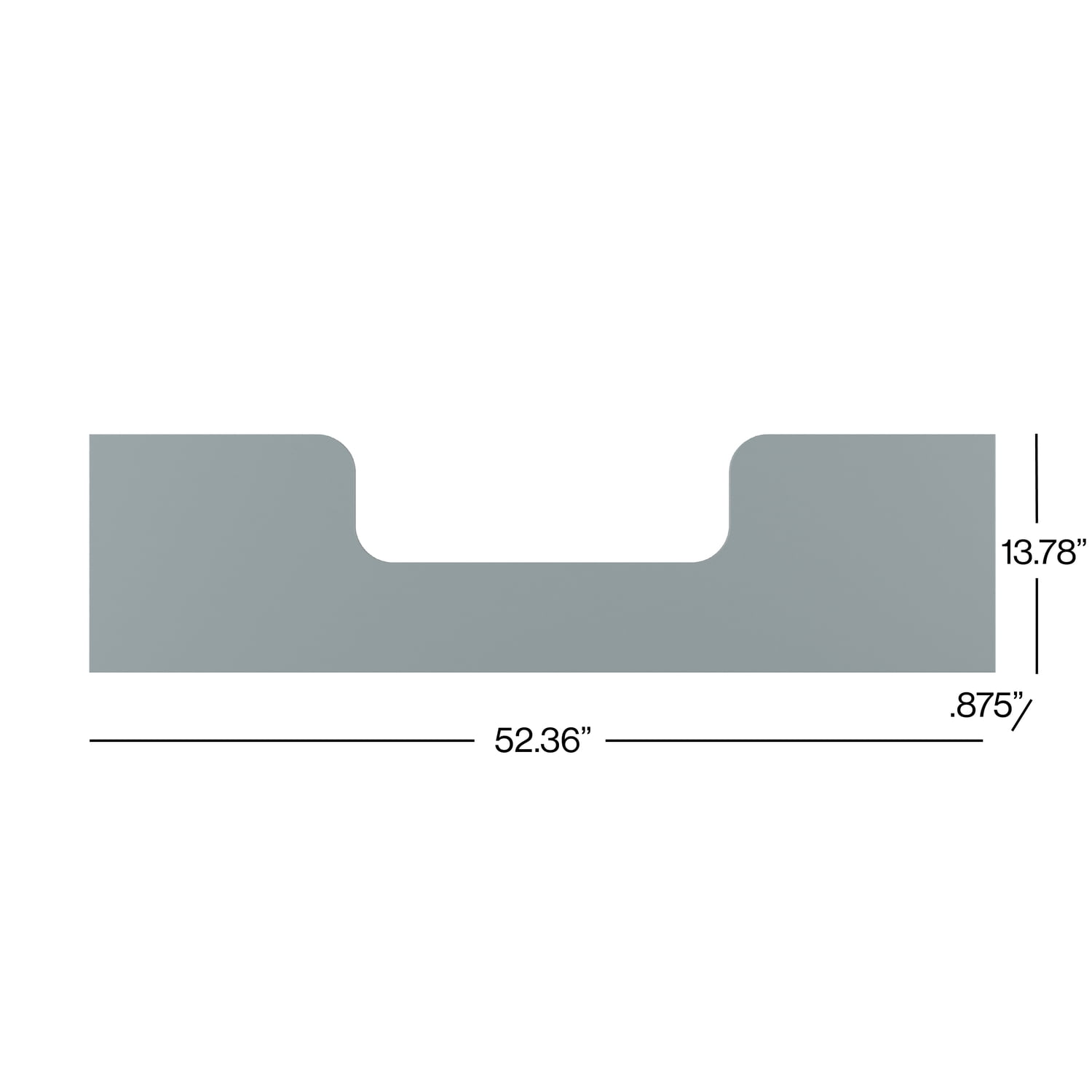 Child Craft Toddler Guard Rail for Wynwood Crib Conversion, Durable MDF Construction, Nautical Gray