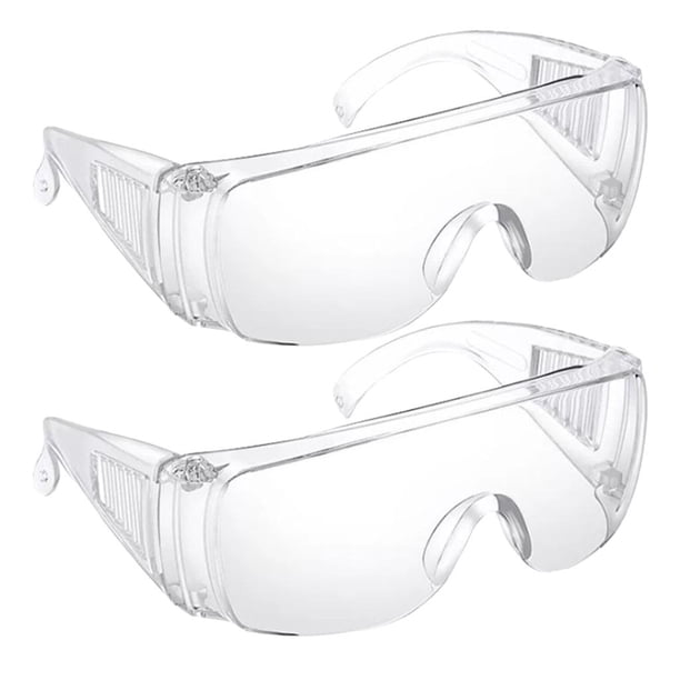 2x gafas protectoras de seguridad, protección ocular transparente de cristal, de laboratorio a prueba de polvo y transpirable, gafas contra sal Baoblaze Gafas de seguridad claras para los ojos