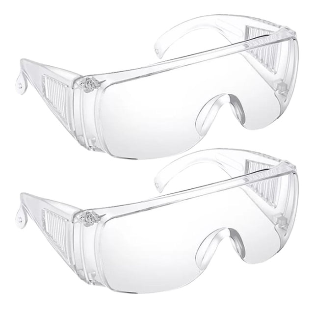 2x Gafas Protectoras, Gafas de Seguridad Antivaho Bloquear Viento y Arena, Polvo, Salpicaduras, para Laboratorio, Protección Personal Macarena Gafas de seguridad claras para los ojos