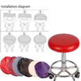 thumbnail image 4 of Inteprter Funda redonda para silla, taburete impermeable con bomba, Protector lavable, mangas para cojín de asiento, Hotel, banquete, Type3 NO3, 4 of 6