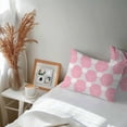 thumbnail image 6 of Outdoor Waterproof Throw Pillow Covers Set of 2 Pink Dahlia Flowers Decorative Pillowcases Lumbar Outdoor Pillows Cushion Case 20x12 Inch Grey Floral Patio Pillows for Couch Sofa Bed Garden, 6 of 9