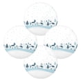 thumbnail image 5 of WOBOGO Simple Winter Round Placemats Set of 4 Heat Resistant Washable Kitchen Table Decorations 15.4in, 5 of 7