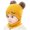 Yellow, variant on NOKIO Unisex Kids Pom Pom Cable Knit Hat And Scarf Set Unisex Kids Wool Blend Hat And Scarf Set Kids Baby Boy Girl Pompon Hat Winter Warm Knit Crochet Beanie Cap Scarf