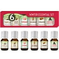 thumbnail image 4 of Winter Essential Oil Set of 6 Fragrance Oils - Christmas Wreath Pine, Vanilla, Peppermint, Cinnamon, Sugar Cookie, and Gingerbread by Good Essential Oils - 5ml Bottles, 4 of 6
