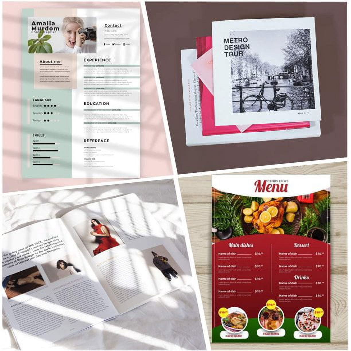 KOALA Matte Photo Paper, 8.5" x 11", 200 Sheets,48lb, 180gsm for Inkjet Printers