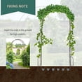 thumbnail image 2 of Arche de Jardin en Métal avec Revêtement Époxy, Noire, Résistante aux Intempéries, 2 of 7