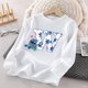 thumbnail image 3 of Camiseta de manga larga para niños de Disney Stitch, camiseta de algodón con estampado de 26 letras para niñas, linda camiseta informal de invierno estilo kawaii, regalo cálido, 3 of 5