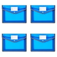 thumbnail image 2 of Vivcore Portable File Folders, Transparent Expanding Envelopes with Snap, High Volume Document Organizer for Letter A4 Paperwork, Assorted Color Bundle, 4 Pack, 2 of 10