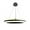 Black, variant on EQLight Litza 41-Watt Integrated LED Ringed Black Circular Pendant