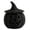 D, variant on Curved Stem Wicker Pumpkin, Glow Jack O Lantern Decor, Led Lighted Halloween Ornament, Curved Stem Black Wicker Glowing Jack O Lantern Pumpkin, Light Up Halloween Table Decor, B