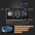 thumbnail image 3 of FOTILE Tri-Ring Series 30 Inch Pro Gas Cooktop with 40K total BTU on 4 Burners, 3 of 5