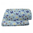 thumbnail image 4 of Ladybug Foot Rest, Spring Bees Flying Botany Chamomiles Butterflies Revival Pansy Essence of Nature, Non-Slip Backing Adjustable Ergonomic Memory Foam Leg Support for Office, Multicolor, by Ambesonne, 4 of 5