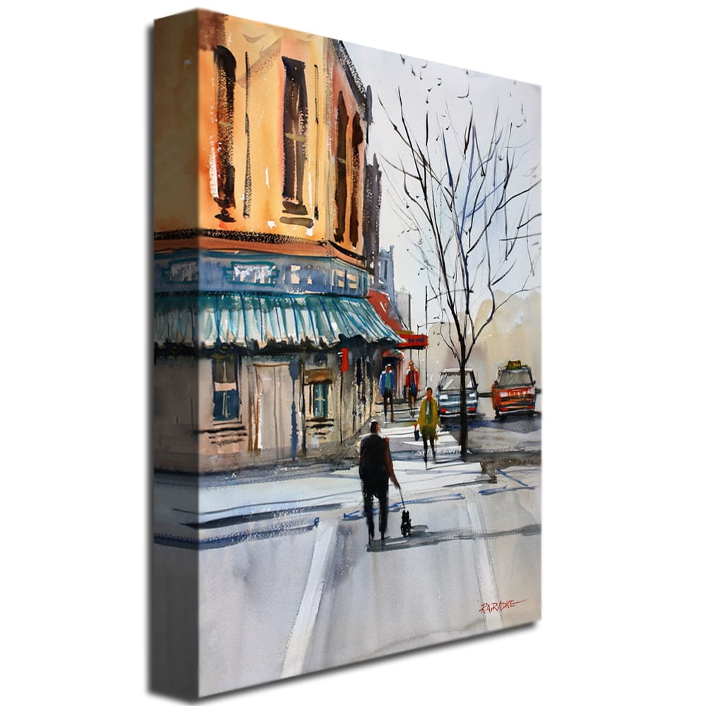 Trademark Art "Walking the Dog, Steven's Point" Canvas Art by Ryan Radke