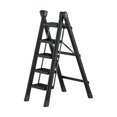 thumbnail image 1 of Folding Ladder Space Saving Non Slip Thickened Foldable Black Folding Step Stool Five layers, 1 of 9