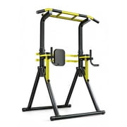 Kdymod Pull Up Bar Standing Tower,Foldable Pull Up Bar Free Standing,10-Level Adjustable Height Dip Station, Multi-Functional Home Gym Strength Training Equipment, 440lbs Max